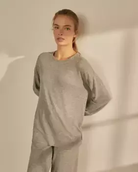 Женская толстовка с круглым вырезом nfasis, цвет 820 Gris Medio