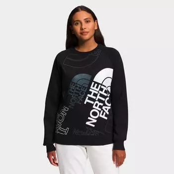 Женская толстовка с круглым вырезом The North Face Graphic Injection, черный