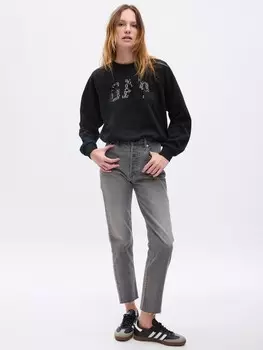 Женская толстовка с логотипом Gap, черный