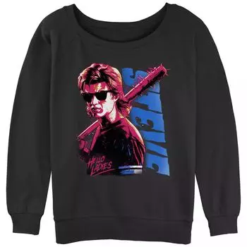 Женская толстовка с напуском в стиле панк «Очень странные дела» Steve Harrington Splatter Hello Ladies Licensed Character