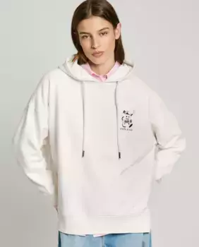 Женская толстовка с регулируемым капюшоном на шнурке Pepe Jeans, белый