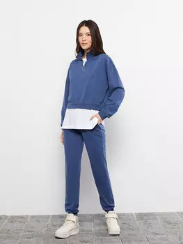 Женская толстовка с высоким воротником и длинными рукавами LCW Casual