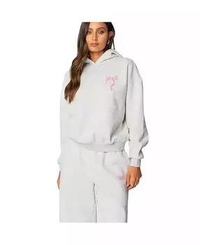 Женская толстовка Sasha с бантом Edikted, серый