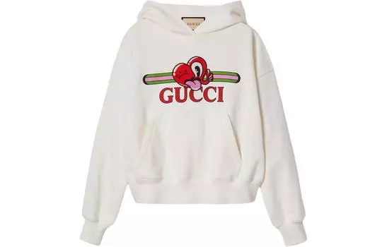 Женская толстовка SS24 цвета экрю GUCCI, Ecru