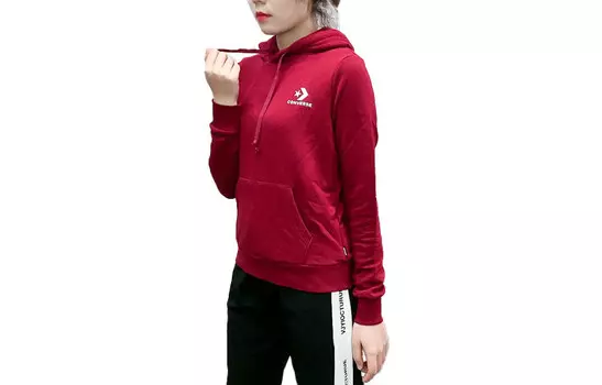 Женская толстовка Star Chevron, цвет темно-кирпичный красный Converse