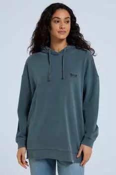 Женская толстовка свободного кроя янтарного цвета из органического материала Animal, серый