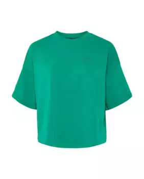 Женская толстовка свободного покроя с короткими рукавами Pieces, зеленый