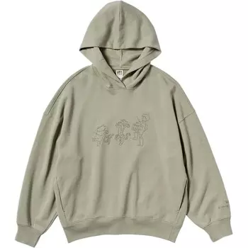 Женская толстовка Uniqlo + Yu Nagaba Collaboration, зеленый