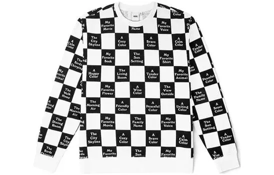 Женская толстовка Vans, цвет Black/White