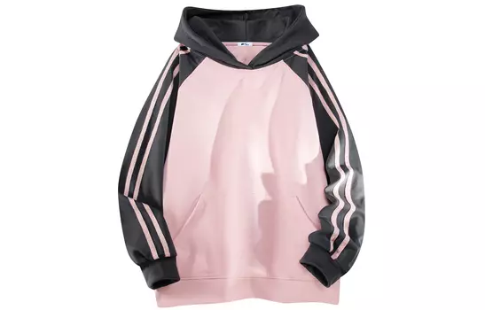 Женская толстовка Warrior Huichao Riding The Wind Collection, темно-серый/розовый