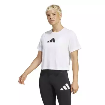 Женская тренировочная футболка с большим логотипом adidas Train Essentials Adidas, белый