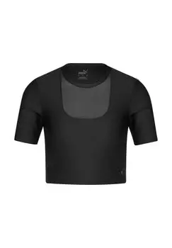 Женская тренировочная рубашка Safari Glam Fashion PUMA, черный