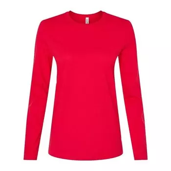 Женская трикотажная футболка Bella + Canvas с длинными рукавами Bella+Canvas, красный