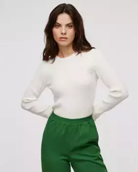Женская трикотажная футболка с длинными рукавами Jack & Jones, белый