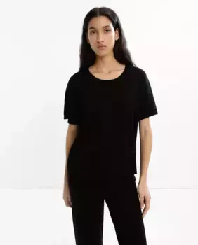 Женская трикотажная футболка с коротким рукавом Parfois, черный
