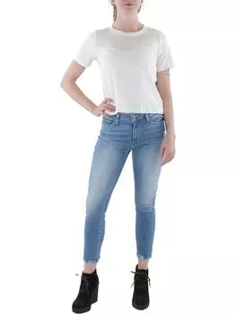 Женская трикотажная футболка с круглым вырезом и принтом «Ананас» Chaser, цвет white/yellow smile