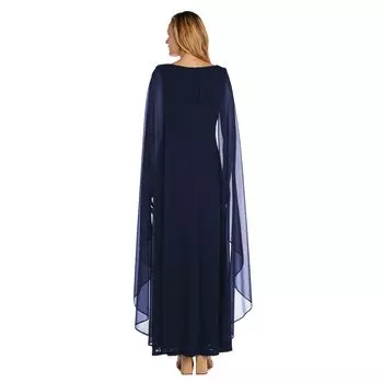 Женская трикотажная и кружевная накидка R&M Richards Duster R&M Richards, темно-синий