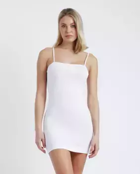 Женская трикотажная комбинация на бретелях Admas, белый