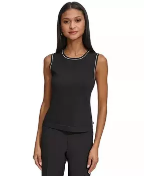 Женская трикотажная майка KARL LAGERFELD PARIS, черный