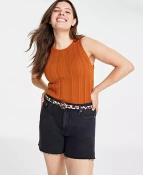 Женская трикотажная майка в рубчик On 34th