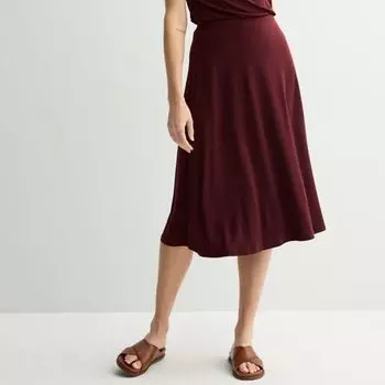 Женская трикотажная юбка миди Nine West, цвет maddie plum