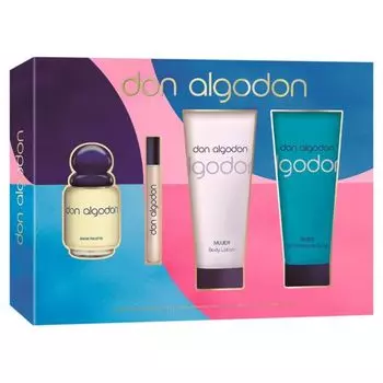Женская туалетная вода Estuche Mujer EDT + Locin Corporal + Gel de Ducha y Bao Don Algodn, EDT 100 ml + Mini 10 ml + Body Lotion 200 ml + Gel de Ducha y Bao 200 ml