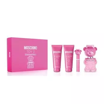 Женская туалетная вода Estuche Toy2 Bubble Gum EDT Moschino, EDT 100 ml + Body Lotion 100 ml + Gel 100 ml + Mini