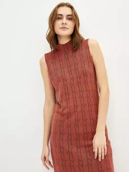 Женская туника без рукавов из трикотажа с полуводолазкой LCWAIKIKI Classic