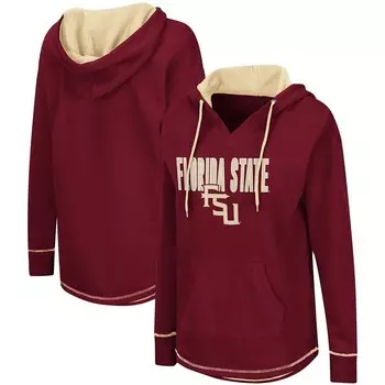 Женская туника Colosseum Garnet Florida State Seminoles, пуловер с капюшоном, цвет Fsu Red