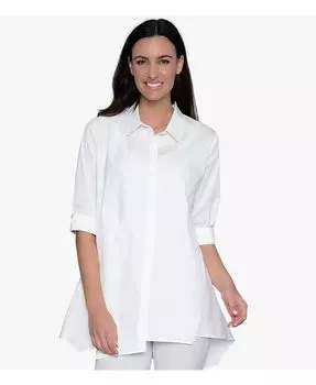 Женская туника Crossroads из хлопкового поплина Stella Carakasi, белый