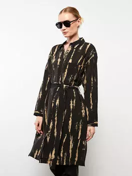 Женская туника с длинным рукавом и воротником-стойкой LCWAIKIKI Classic