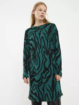 Женская туника с круглым вырезом и длинными рукавами LCWAIKIKI Classic