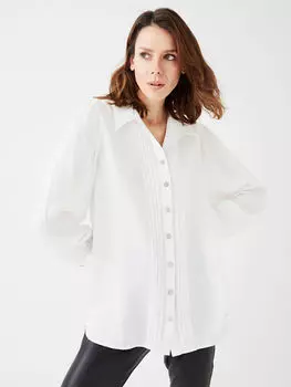 Женская туника с прямым воротником и длинными рукавами LCWAIKIKI Classic