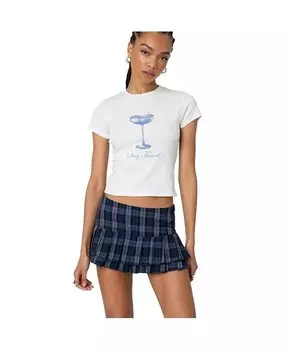 Женская тюнингованная футболка Edikted, белый