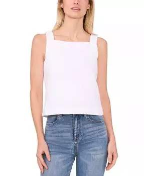 Женская твидовая майка без рукавов CeCe, белый