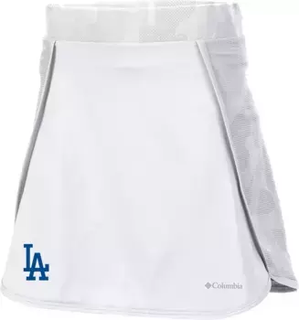 Женская юбка Columbia Los Angeles Dodgers Omni-Wick Up Next, белый
