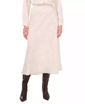 Женская юбка-комбинация миди с принтом Vince Camuto, бежевый