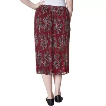 Женская юбка миди Alfred Dunner с узором пейсли Alfred Dunner