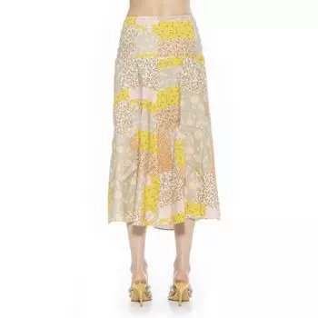 Женская юбка миди Hadley без застежек Alexia Admor, белый