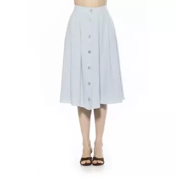 Женская юбка миди Maya с застежкой на пуговицы спереди Alexia Admor, голубой