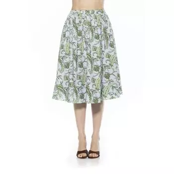 Женская юбка миди с эластичной талией и сборками Alexia Admor, цвет paisley blue