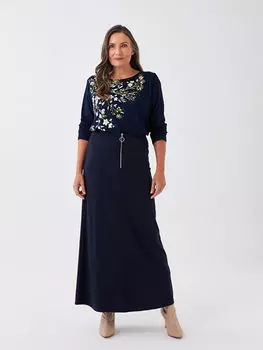 Женская юбка понте с молнией на талии LCW Grace