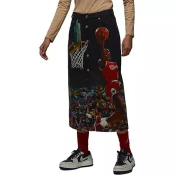 Женская юбка с принтом JORDAN Air JORDAN, черный