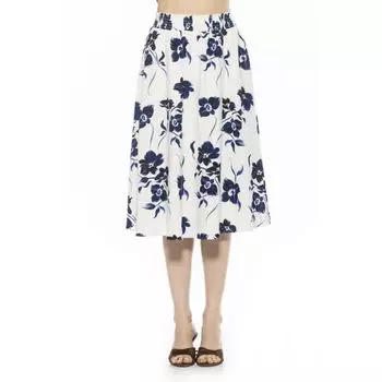 Женская юбка с присборенным поясом Alexia Admor, цвет ivory floral