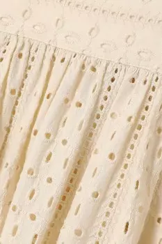 Женская юбка с вышивкой Suri Amalfi цвета слоновой кости Emporio Sirenuse, слоновая кость