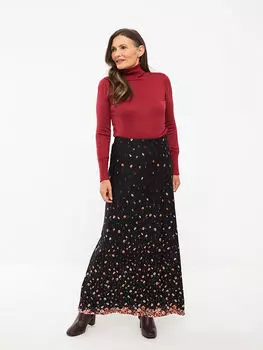 Женская юбка трапециевидной формы с эластичной резинкой на талии LCW Grace