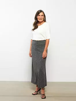 Женская юбка трапеции с рисунком LCW Grace