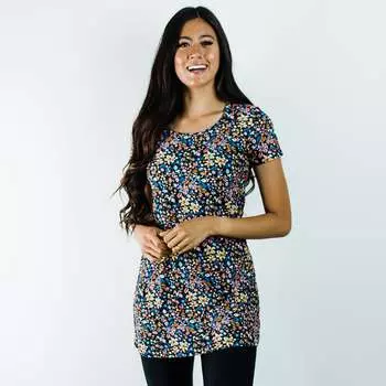 Женская удлиненная туника для плавания Anna Calypsa, цвет evening blossoms