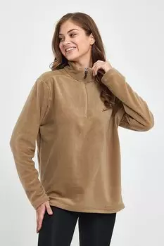 Женская удобная посадка флисовая толстовка Softech на половину молнии spr24pwk20 Sperlife, бежевый