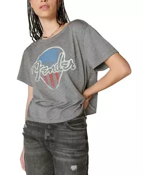 Женская укороченная футболка Fender Pick Lucky Brand